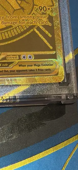 Mega Charizard X Ex 130/094 Phantasmal Flames Hyper Rare Gold Pokemon Card NM - Image 2