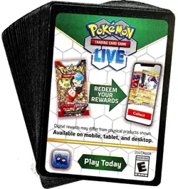 100 Pokemon TCG Live Online Code Cards Bulk Lot Random Assortment - Image 1