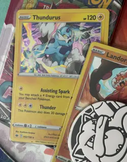 POKEMON TCG BLISTER 2 BOOSTER PACKS 3 FORCES OF NATURE FOIL CARDS, 1 COIN - Image 3