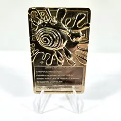 POLIWHIRL 23K GOLD PLATED LIMITED EDITION POKEMON CARD 1999 BURGER KING - Image 2