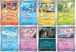 Pokemon Eeveelution Evolution 8 Card Set Holo Rare Prismatic Evolutions - Image 1