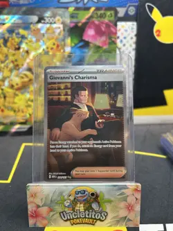 Giovanni’s Charisma 207/165 - SAR - SV 151 - Pokemon TCG - Full Art Trainer Card - Image 1