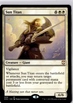 Sun Titan Commander: Kaldheim Regular NM Mythic 034 - Image 1