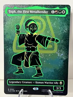 1x - Toph, the First Metalbender - NEON INK FOIL - Avatar: Last Airbender NM MTG - Image 1