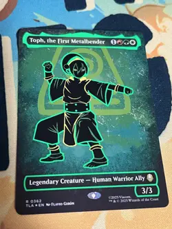 1x - Toph, the First Metalbender - NEON INK FOIL - Avatar: Last Airbender NM MTG - Image 2