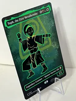 1x - Toph, the First Metalbender - NEON INK FOIL - Avatar: Last Airbender NM MTG - Image 4