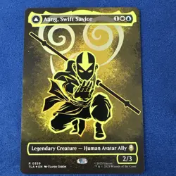 Aang, Swift Savior (Borderless) (Neon Ink Foil) Avatar: The Last Airbender Foil - Image 1