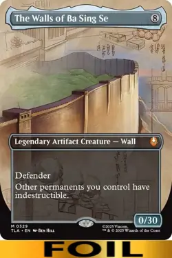 1x - The Walls of Ba Sing Se - FOIL BORDERLESS - Avatar: The Last Airbender MTG - Image 1