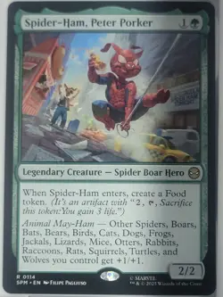 Spider-Ham, Peter Porker (regular) 0114 (R) MTG Marvel's Spider-Man (SPM) - Image 1