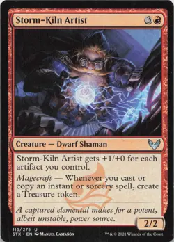 Storm-Kiln Artist U Strixhaven: School of Mages 115 - LP MTG - Image 1