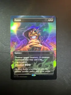 Damn (Borderless) Commander: Duskmourn: House of Horror Foil - Image 1