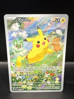 Pokemon Pikachu SVP 088 Scarlet & Violet Full Art Holo Black Star Promo - Image 2