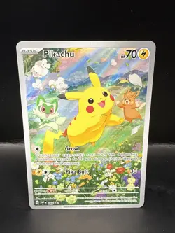 Pokemon Pikachu SVP 088 Scarlet & Violet Full Art Holo Black Star Promo - Image 3