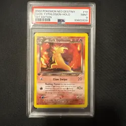 Pokemon Dark Typhlosion Neo Destiny Holo Mouth Swirl 1st Edition 10/105 PSA 9 - Image 2