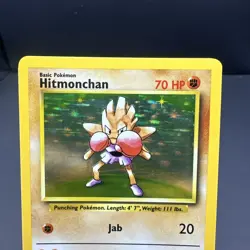 Pokemon TCG Hitmonchan Holo Rare 7/102 Base Set Unlimited - WOTC Vintage 1999 - Image 3
