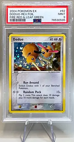 Pokemon Doduo #62/112 Reverse Holo - 2004 EX Fire Red Leaf Green - PSA 9 MINT! - Image 1