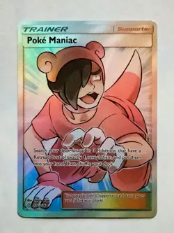 Pokemon POKE MANIAC Sun & Moon UNIFIED MINDS #236/236 Full Art HOLO Trainer MINT - Image 1