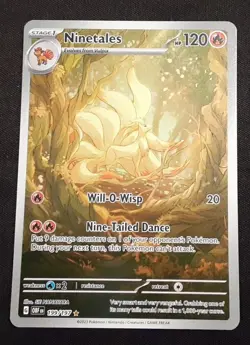Ninetales 199/197 S&V Obsidian Flames Holo Illustration Rare Pokemon TCG NM - Image 1
