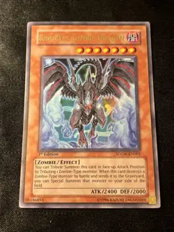 Yugioh Red-Eyes Zombie Dragon SDZW-EN001 1st Edition Ultra Rare Holo - LP ?? - Image 1