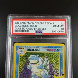 PSA 10 Blastoise 2/102 Pokemon Celebrations Classic Collection Holo Graded Card - Image 2