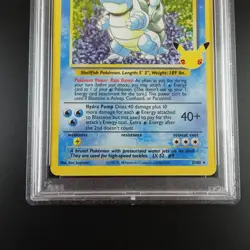 PSA 10 Blastoise 2/102 Pokemon Celebrations Classic Collection Holo Graded Card - Image 3