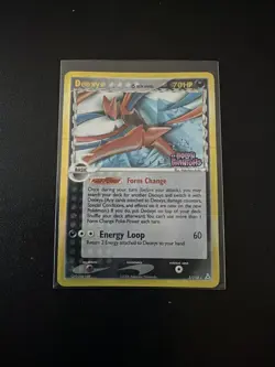 Deoxys 3/110 - EX Holon Phantoms Stamped Reverse Holo Rare Pokemon Card - Image 2