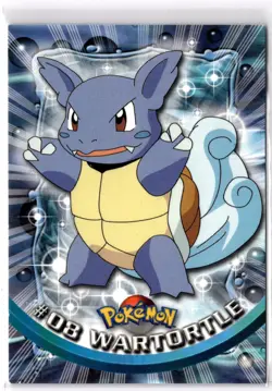 Wartortle #08 Non Holo 1999 Topps Blue Logo 1st Set Pokemon Cards - Image 1