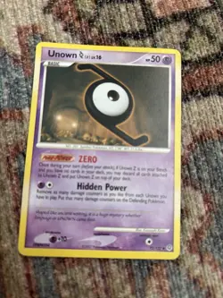 14 Different Unown Pokemon Cards 2007-2008 - Includes Rare Q & Z Diamond & Pearl - Image 1