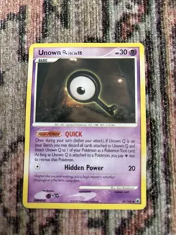 14 Different Unown Pokemon Cards 2007-2008 - Includes Rare Q & Z Diamond & Pearl - Image 2