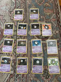14 Different Unown Pokemon Cards 2007-2008 - Includes Rare Q & Z Diamond & Pearl - Image 3