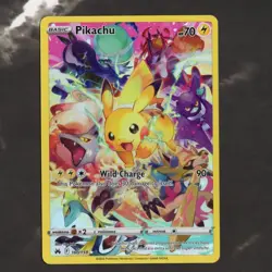 Pokemon Pikachu TCG Full Art Secret Rare Holo Card 160/159 Crown Zenith - Image 1