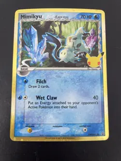 Mimikyu Delta Species SWSH136 Holo Promo Pokemon Trading Card - Image 1