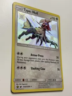 Type: Null SV45/SV94 Shiny Holo Rare Hidden Fates: Shiny Vault Pokemon Card - Image 2