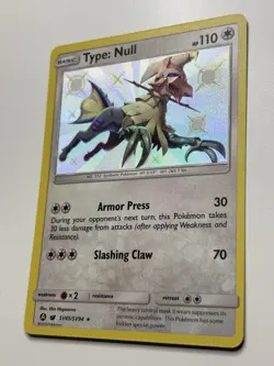 Type: Null SV45/SV94 Shiny Holo Rare Hidden Fates: Shiny Vault Pokemon Card - Image 3