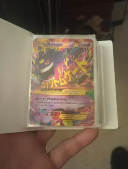 Pokemon M Gengar EX Card 121/119 Mega Secret Rare, Moderately Played - Image 1