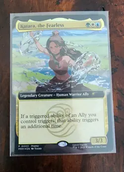 Magic The Gathering X Avatar Katara The Fearless Promo Card SDCC 2025 - Image 1