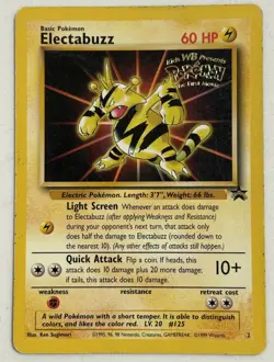 Electabuzz Black Star WB Movie Promo 2 WoTC Pokemon Card - Image 1