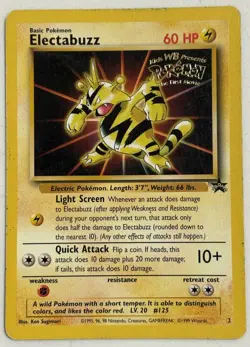 Electabuzz Black Star WB Movie Promo 2 WoTC Pokemon Card - Image 2