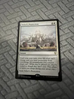 Teferi's Protection Commander 2017 Regular Rare Card, Near Mint Condition, MTG - Image 1