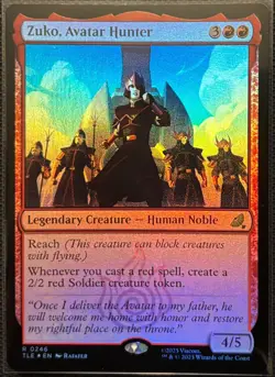 MTG Avatar: The Last Airbender Zuko, Avatar Hunter Foil (Rare) - Image 1