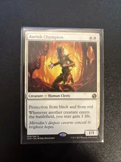 2017 MTG Magic The Gathering IMA Iconic Masters #9 Auriok Champion Light Play - Image 1