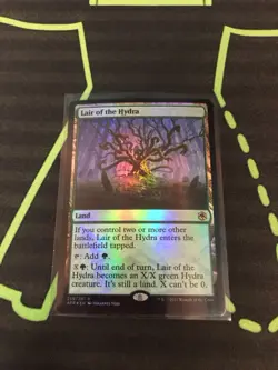 MTG Magic The Gathering Lair Of The Hydra Foil AFR DnD Hydra Land Commander - Image 1
