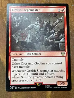 1x ORCISH SIEGEMASTER - Lord of the Rings - MTG - Magic the Gathering - Image 1