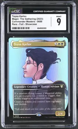 TEYSA KARLOV Commander Masters Borderless Foil Rare CGC 9 MTG EDH [Nostalgium] - Image 1