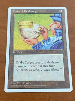 1994 MTG Magic the Gathering Chronicles HORN OF DEAFENING NM-MT - NP - Image 1