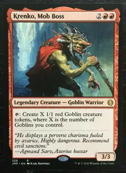 1x KRENKO, MOB BOSS - Goblin - Mystery/Jump STart/Foundation - MTG - Magic - Image 2