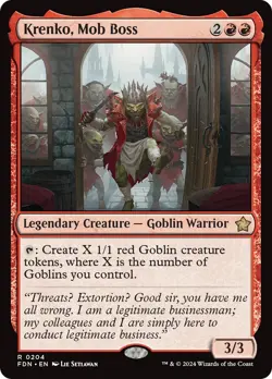 1x KRENKO, MOB BOSS - Goblin - Mystery/Jump STart/Foundation - MTG - Magic - Image 4