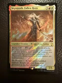 Mtg FIC Final Fantasy - Sephiroth, Fallen Hero -NM SURGE FOIL - Image 1