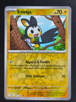 Carte Pokemon Emolga 029/086 REVERSE EV10.5 BLK Foudre Noire NEUVE - Image 1