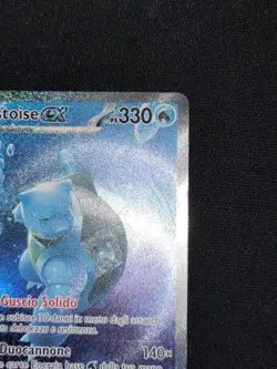 Squirtle 170 + Wartortle 171 + Blastoise 200 - Carte Pokemon 151 ITA - Full Art - Image 5